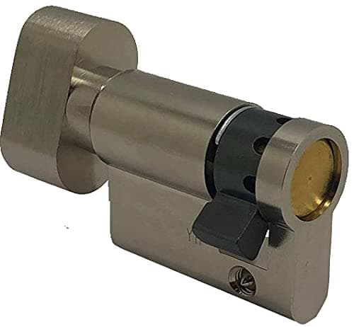 ABUS Door Cylinder with Knob, Silver, 47739
