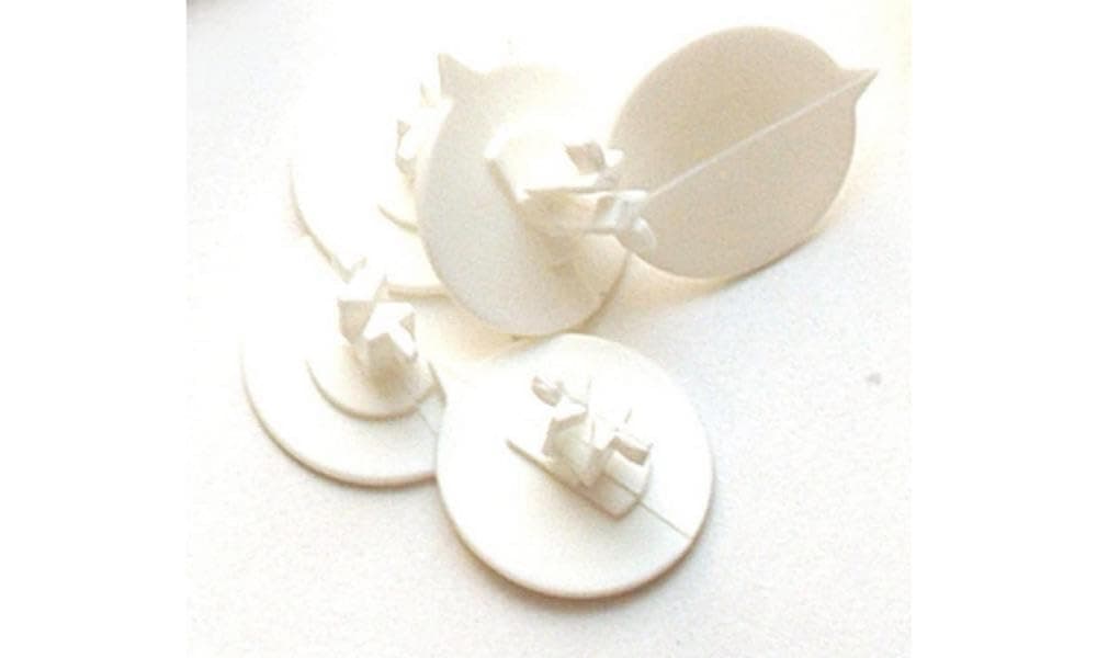 Versapak BUTTONP_WHS Plain Button Seal (Pack of 500), White