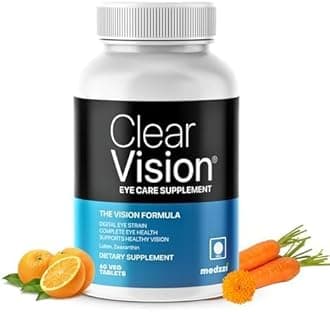 Sponsored Ad - Clear Vision Eye Health+ with Lutein, Zeaxanthin 30 Veg Tablets | Supports Healthy Vision | Reduces Digital Eye Strain