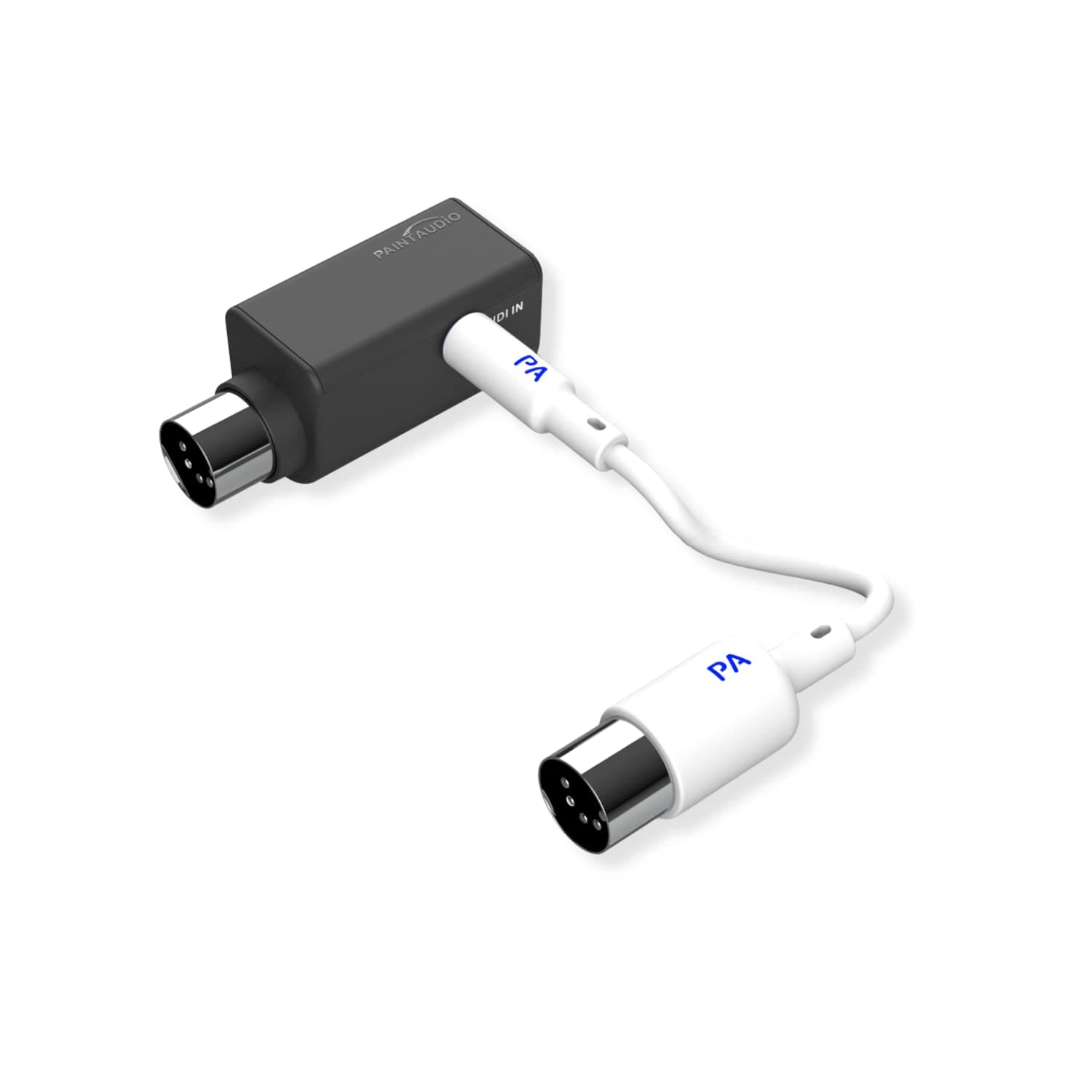 PAINTAUDIO Wireless MIDI Adapter, MIDI Mate Ultra Low Latency Adapter for Synthesizer Digital Wind Guitar Pedal Digital Piano Keyboard to MIDI Devices, Mac OS/iOS Devices