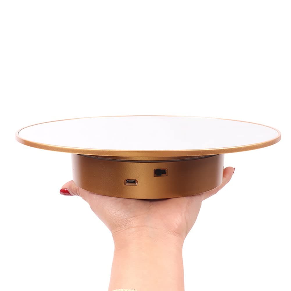 Nunify Motorized Rotating Display Stand - 25CM/8KG - 360° Electronic Turntable for Mannequin Head & Wigs Display, 16''x14.5'' in, 25.6 Ounce