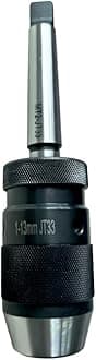 Keyless Drill Chuck MT2 Morse Taper Mount, 1/32"-1/2" (1mm-13mm) for Portable Drills, Bench Drills, Milling Machines, Lathes, Etc.