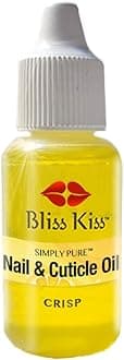 Bliss Kiss | Crisp Fragrance | Nail Oil Cuticle Dropper w/Vitamin E & Jojoba⏤Nail Strengthener Nail Growth Serum for Brittle Peeling Breaking Thin Nails | 0.5oz |
