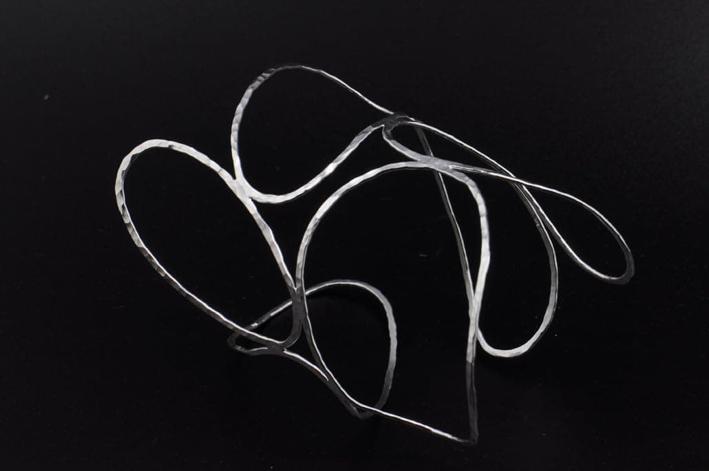 Chunky Wire Cuff 925 Silver