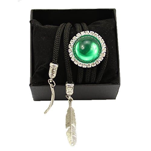 Western cowboy stone bolo ties