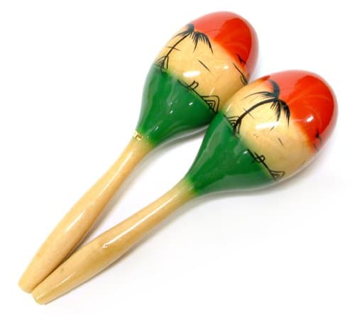 Deluxe Large Tri-Color Maracas