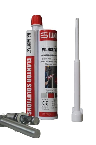 Solutions Pure Epoxy Resin based grouting chemical injection mortar Mr. Mortar 390 for Rebars and Chemical Anchor Bolts