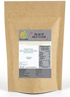 A D Food & Herbs Organic Black Rice Flour / KARUPPU KAVUNI Rice / Forbidden MANIPURI Rice Flour Edible 2 KGS