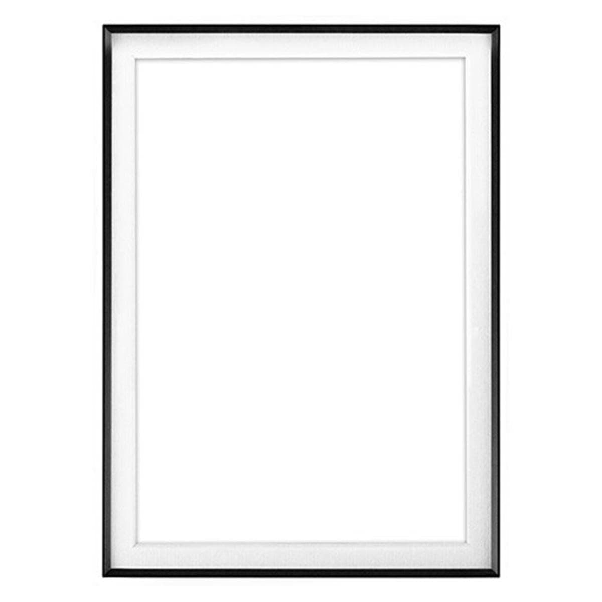 Fineline Picture Frame Color: Black, Size: 5" x 7" Frame/5" x 7" Mat