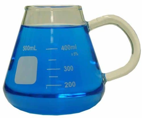 Glass Erlenmeyer Mug - 400ml