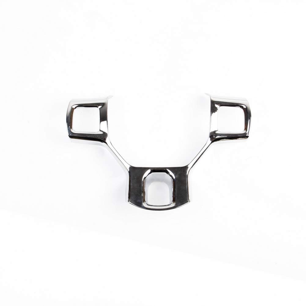 Chrome Central Control and Seat Panel and Gear Dashboard Cover Trim fit 2011 2012 2013 2014 2015 2016 2017 2018 Dodge RAM 1500 2500 3500 Accessories (Steering Wheel Cover)