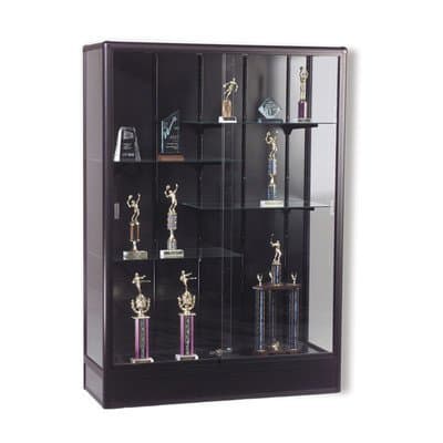 Series 93 Elite Freestanding Display Case Finish: Black, Size: 66" H x 48" W