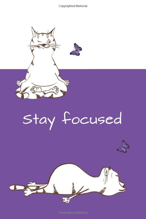 Journal: Stay Focused (Purple) 6x9 - GRAPH JOURNAL - Journal with graph paper pages, square grid pattern (Dreams)