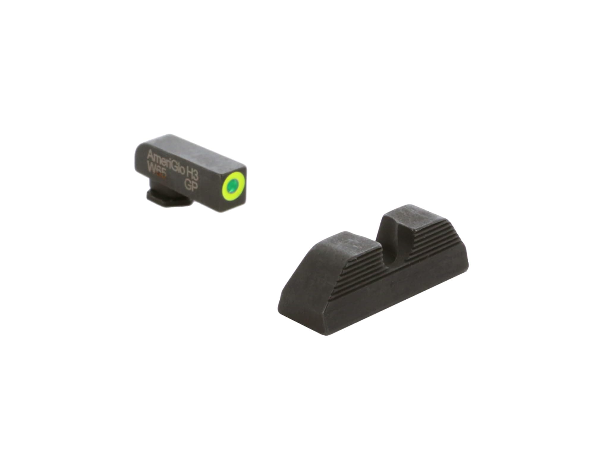 Protector Front/Rear U-Notch Green Tritium Night Sight Set Compatible with Glock Gen 1-4 9mm/.40/.380, Gen 5 10mm/.45 (Including MOS Series)