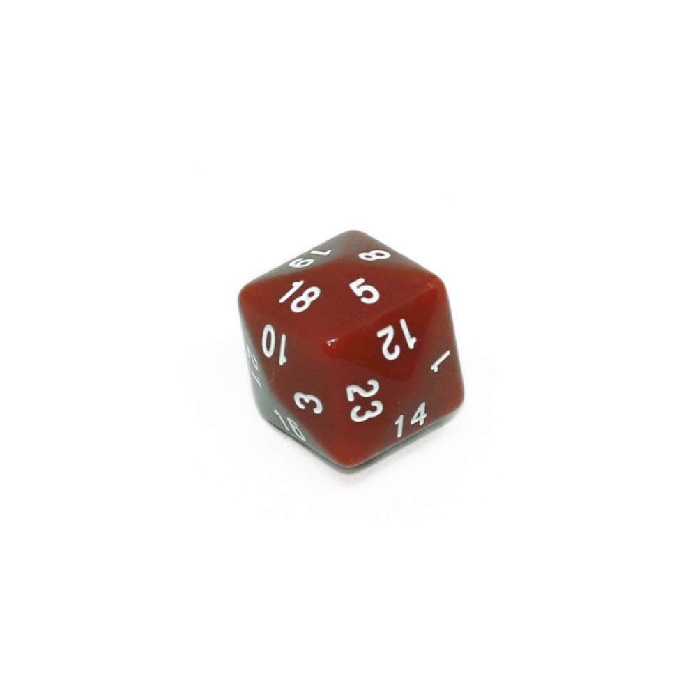 WHFDSBD Polyhedral Dice,Dark Red Retro Durable 24 Sided Dnd Acrylic Dice Polyhedral Game Dice Set Mtg Rpg Able Games Dice