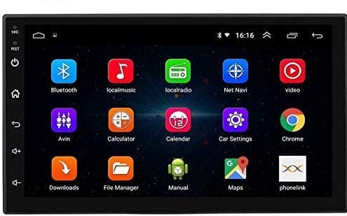 Sypher Autoform Universal Android 7.0 inch Touch Screen Double Din Car Stereo DVD MP5 Player 2 DIN (Android 8.1) Car Player with Navigation/GPS/WiFi/Bluetooth Full HD 1080P 2GB RAM/16GB Inbuilt Memory