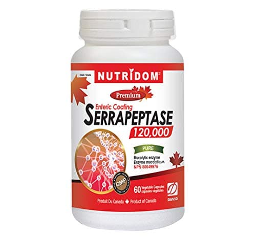 NUTRIDOM Serrapeptase 120,000 60mg 60 Vcaps