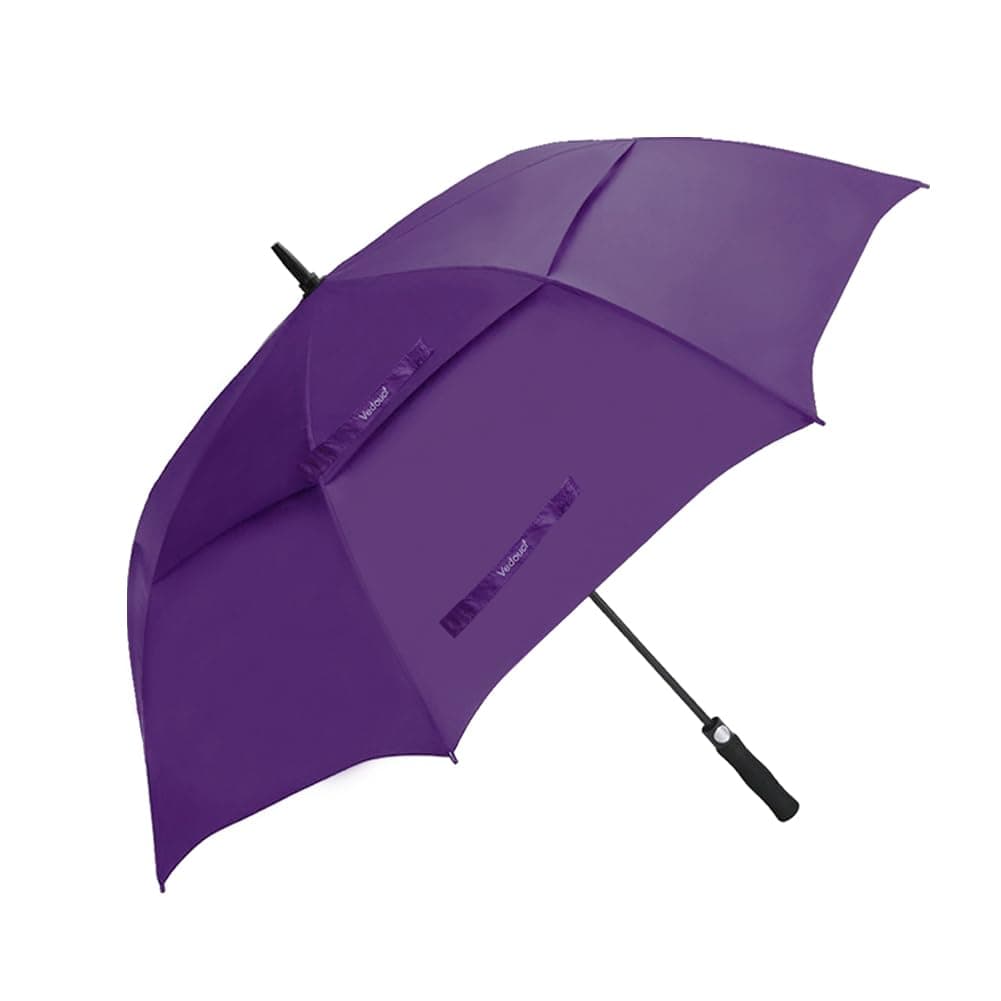 USA Large Oversize Golf Umbrella Double Canopy Vented Windproof Stick Umbrella with Teflon Coating, Automatic Umbrellas Anti UV Coating Golf Umbrellas