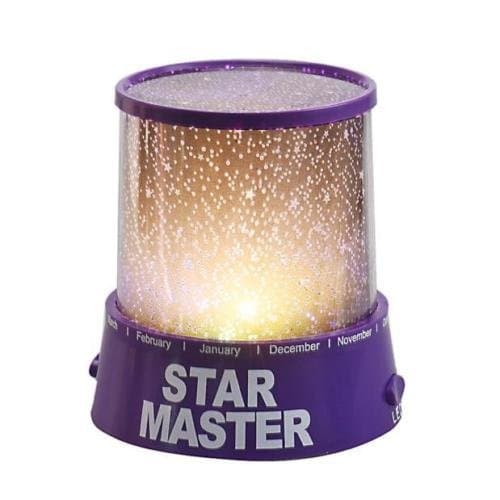 Spidyalice Romantic LED Starry Night Sky Projector Lamp Star Light Cosmos Master Kids (Purple)