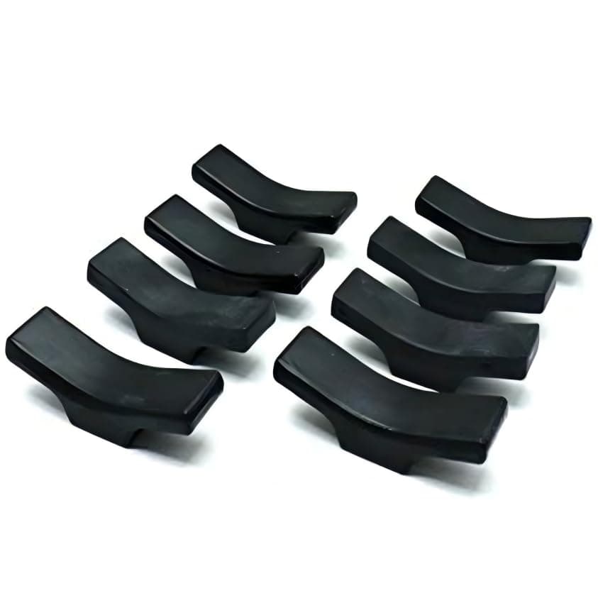 BAEKZ 8pcs Ceramic Tableware Chopstick Holder, Knife Holder, Spoon and Fork Holder (black)