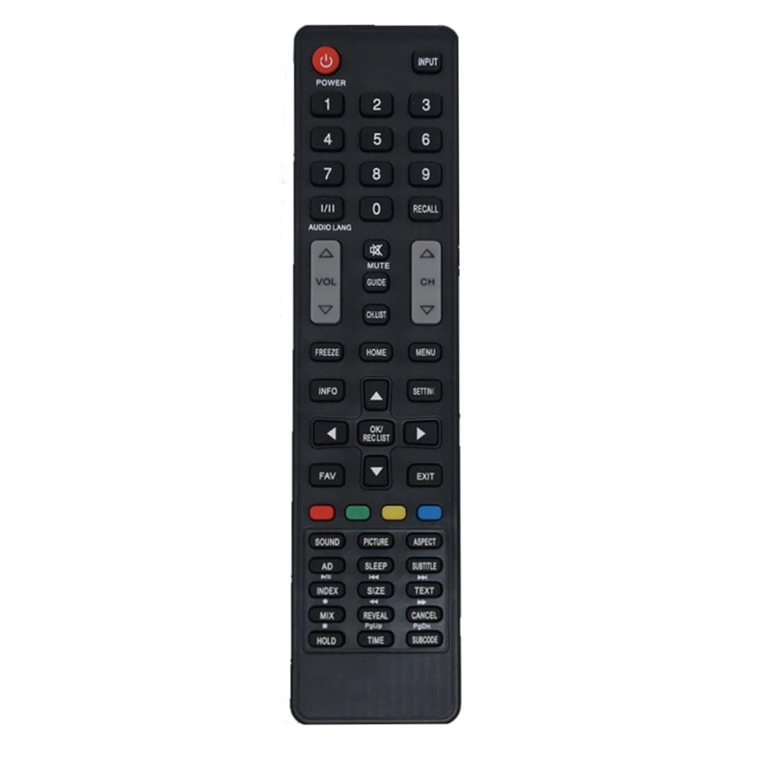 LED/LCD Remote No. MX07, Compatible/Replacement for Micromax LCD/LED TV Remote Control (Exactly Same Remote Will Only Work)