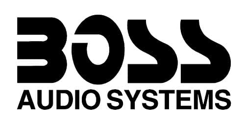 WHITE LOGO BOSS AUDIO VINYL DECAL STICKER