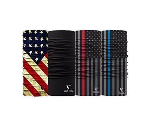 FACE MASK 4 PACK BUNDLE! Sun Protection Mask | Used As Neck Gaiter, Headband, Bandana, Fishing face mask. Multifunctional Headwear.