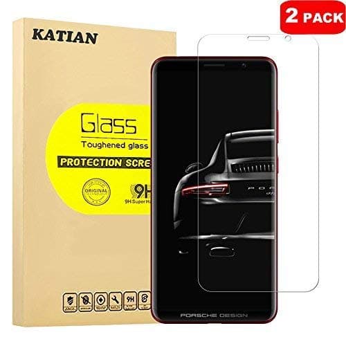 [2 Pack] KATIAN Compatible with Huawei Porsche Design Mate RS Screen Protector, KATIAN HD Clear Protector [Anti-Scratch], 9H Hardness Tempered Glass Film for Huawei Porsche Design Mate RS