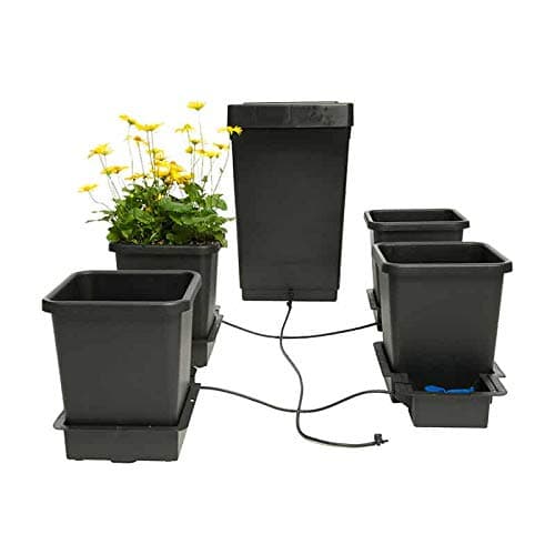 Hydroponic Self Watering Systems With FlexiTanks & 47L Tanks (4 Pot System - 47L Tank)