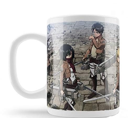 MUG027 Attack Cup on Titan Trio, Ceramic, Multicoloured