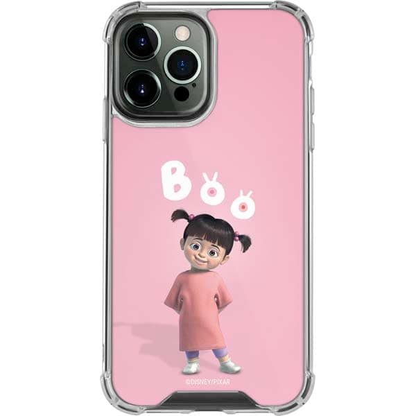 Skinit Clear Phone Case Compatible with iPhone 15 Pro Max - Officially Licensed Disney Monsters Inc. Boo Portrait Design