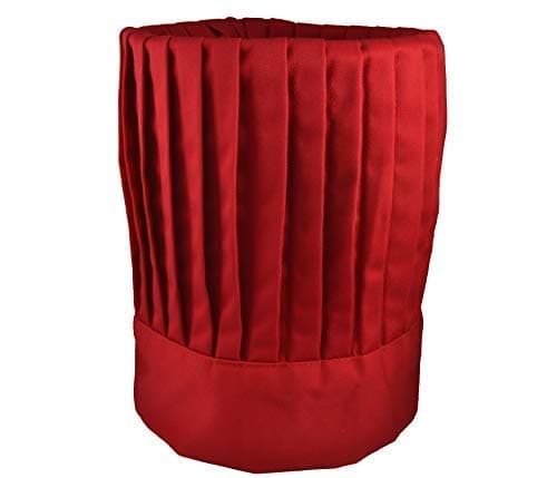 jprHibachi Chef Hat with Tie Red