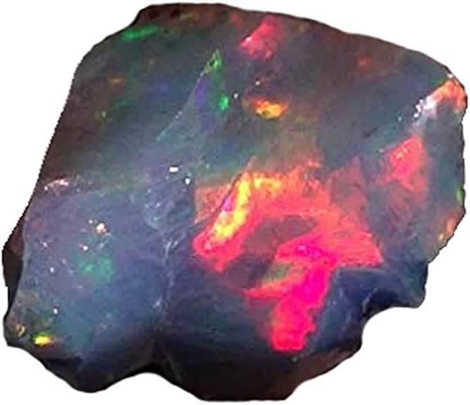 Green Fire Opal Ring - AAA Ethiopian Opal, 3.25 Cts, 10x13x9mm, No Clasp, Untreated, LOOSE CUT GEM, 1 Count