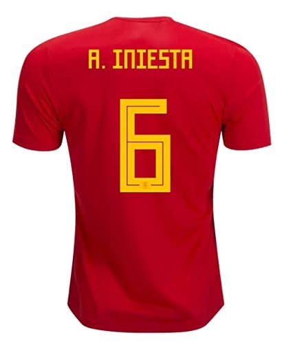 Iniesta Spain 2018 Home Jersey size L