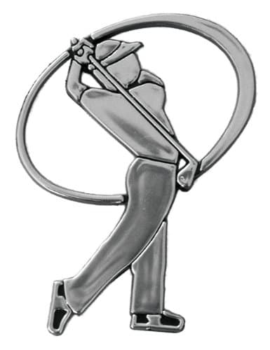 Golfer Auto Emblem Golf Swing Car Decal
