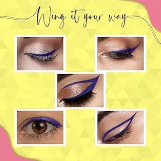 Dazller Hi-Def Eyeliner duo|Velvet Matte|Water-Resistant|Smudge-Proof|Long Stay|Single Stroke|Precise Application|Black+Blue|2.2g, gel