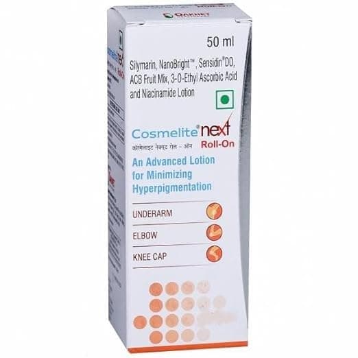 Cosmelite Next Roll-On To Minimize Hyperpigmentation, Underarm, Elbow, Kneecap 50 ML