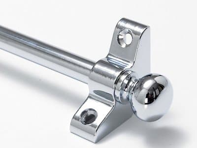 Simplicity Quality Stair Rods 3/8" x 36" Chome Flat bar Round Finial