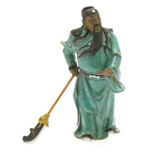 Shiwan Earthenware - Kwan Ti - God of War & Protector of Evil (light green)