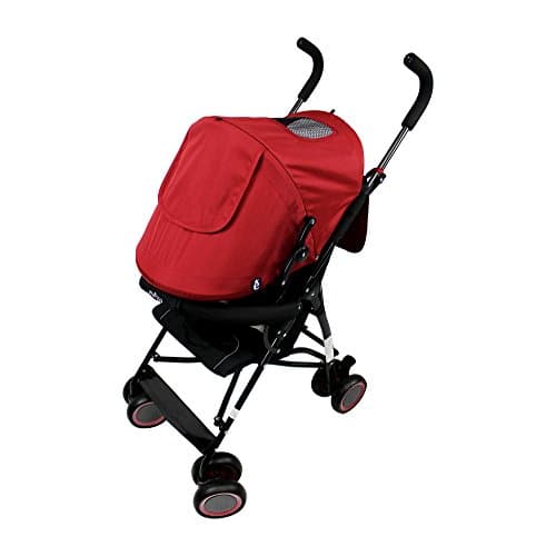 Evezo Hi-Q Lightweight Stroller, Red
