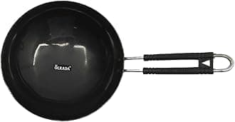 Olrada Steel Pow Wok with Steel Handle (8 inch Wok)