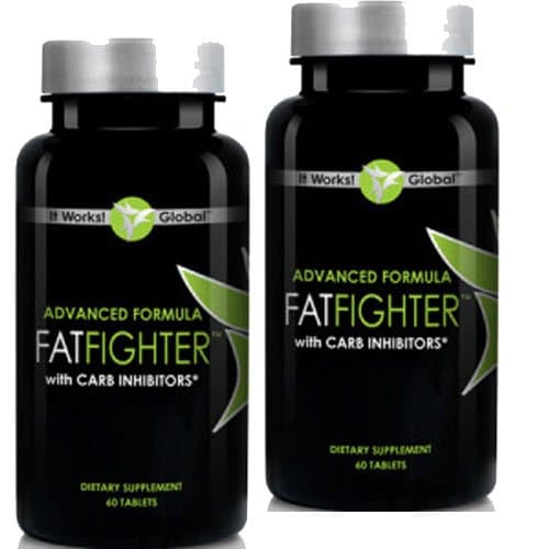 Weight Loss Detox Program - Advanced Formula Fat Fighter with Carb Inhibitors - It Works Fat Fighter (2 Pack) 60 Ct Per Bottle