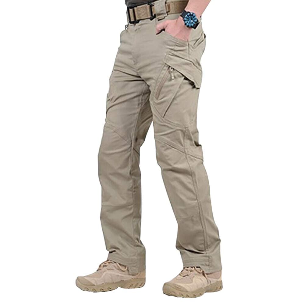 Men Cargo Pants,2019 New Men Waterproof Work Cargo Long Pants with Pockets Loose Trousers Military Pants