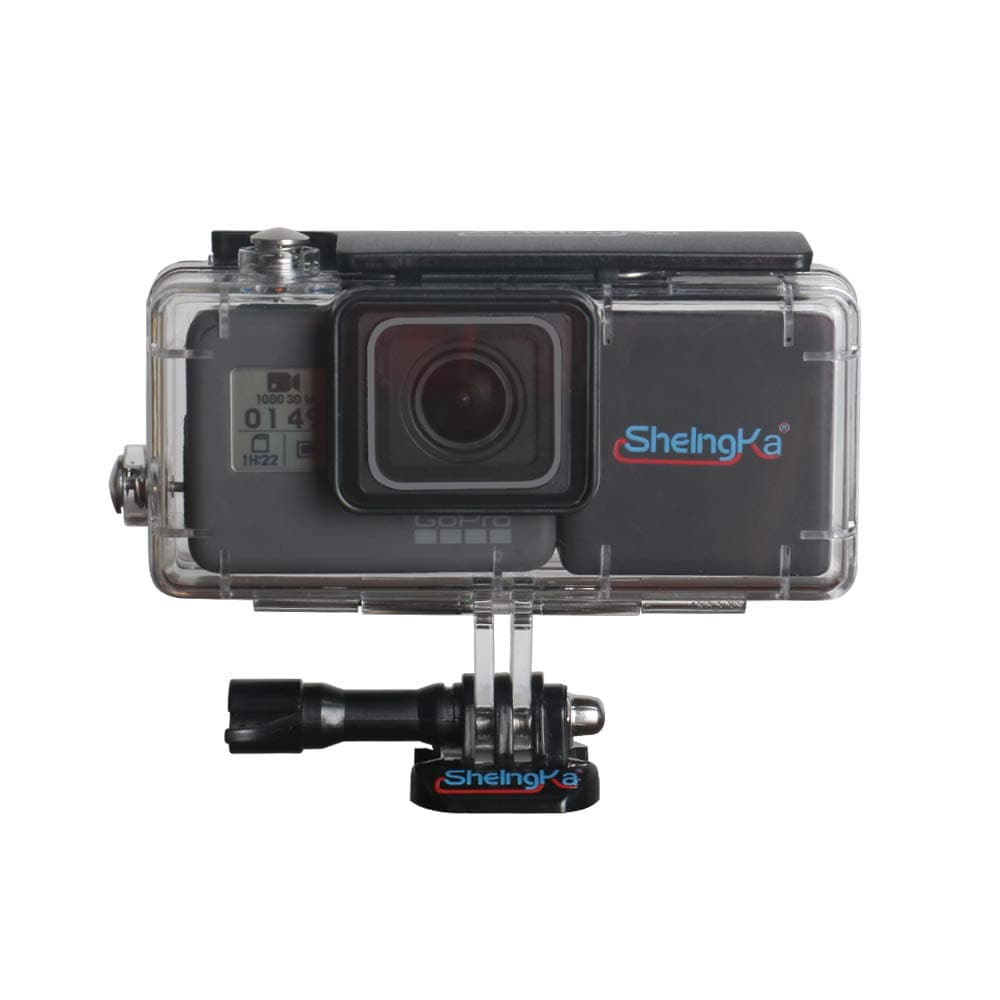 Protective Dive Waterproof Underwater Swimming Protective Housing Case+Replacement Battery Compatible for Gopro Hero5 Hero6 Hero2018on Sport Camera ZHRong