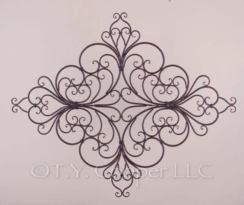 Wrought Iron 42" x 35" Wall Décor Grille