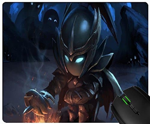 Chibi Mortred Dota 2 Art Character design custom gaming mouse rectangular padded non-slip rubber quality