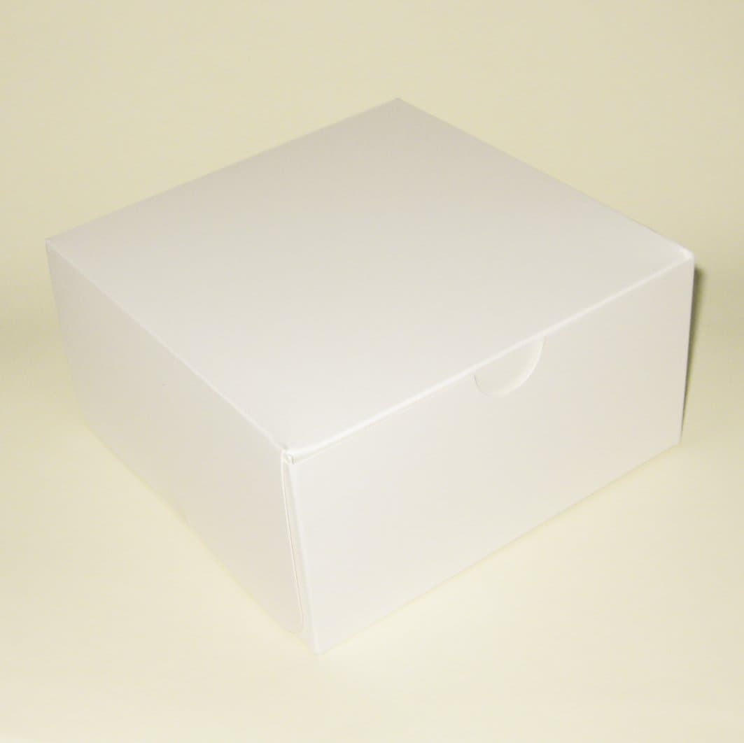 White Cake Boxes 6 inch Cake Box 6inch x 6 inch x 3 inch high Quality 10 Boxes