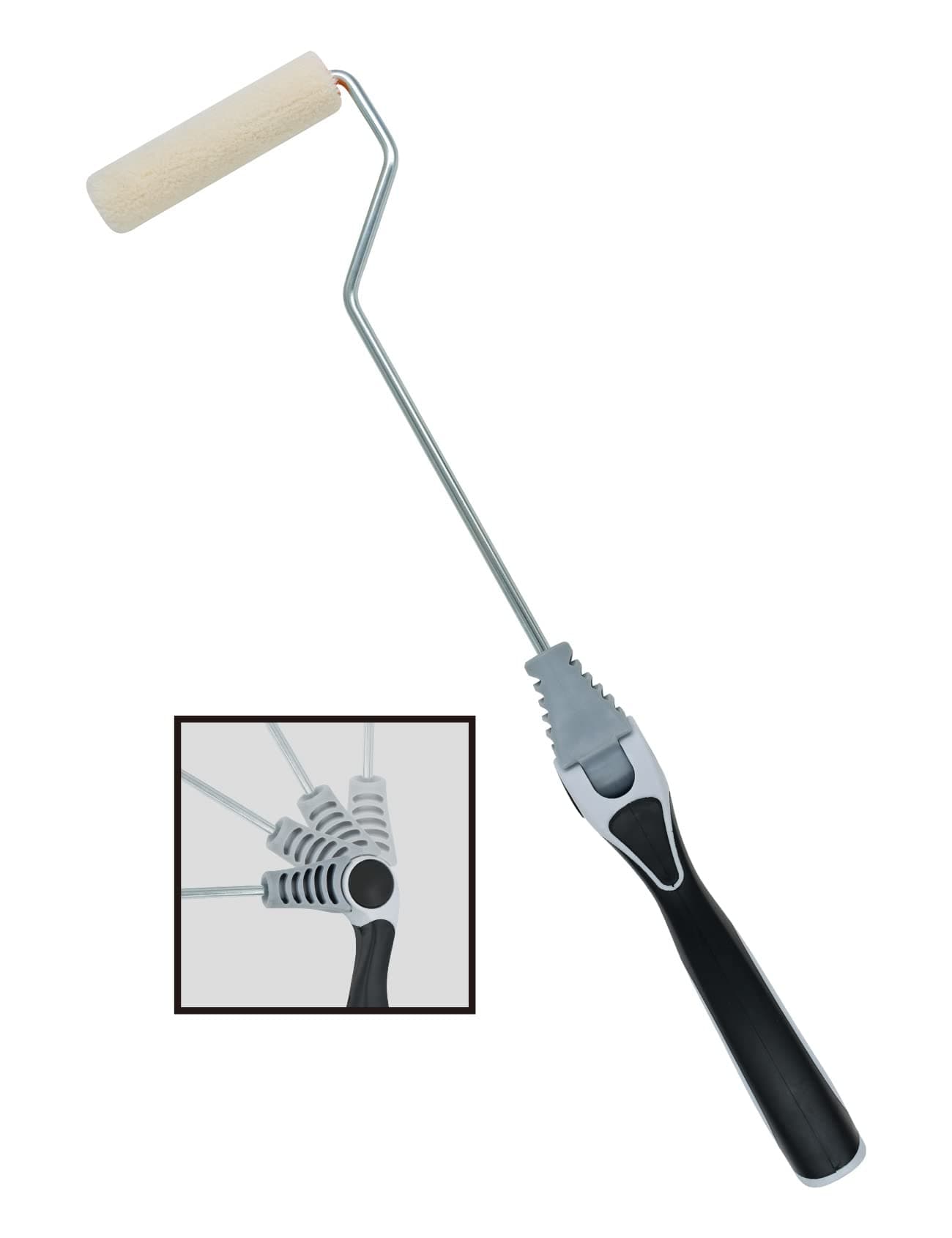 ROLLINGDOG Radiator Paint Roller- 4 Inch Long Handle Paint Roller for Painting Behind Radiator, Wall and Ceiling