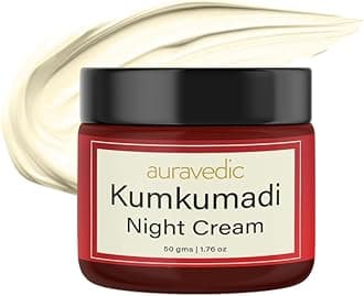 Kumkumadi Oil Retinol Night Cream For Face - Night Cream For Women With Niacinamide, Retinol, Saffron & Padmaka - Overnight Repair & Renew For Glowing Skin, 50g