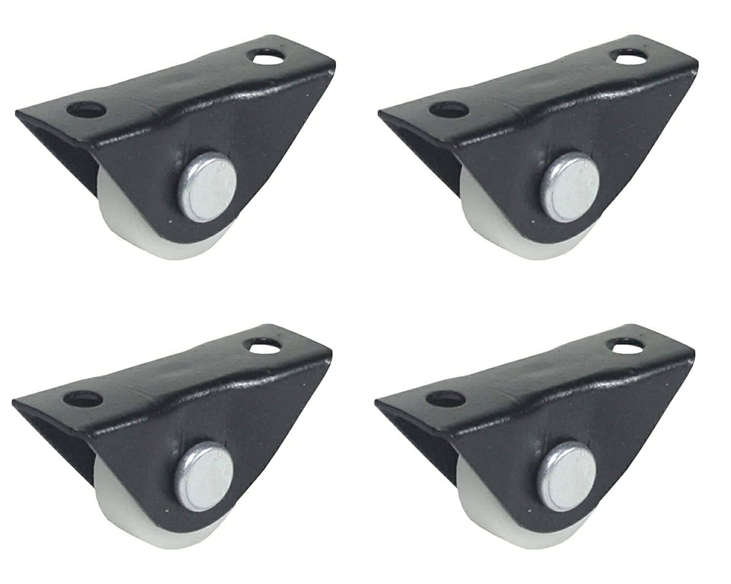 Caster wheel Ball castor PU-Wheels Fix Roller Moving Casters Single Wheel Plate, pack of 4 casters up to 70kg load capacity